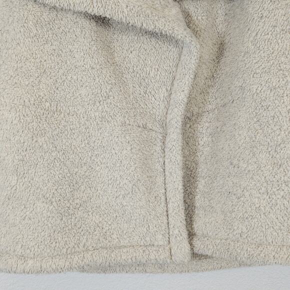 Lucy Faux Shearling Vest Gray Asymmetrical Open Front Size XL Minimalist - Picture 4 of 10